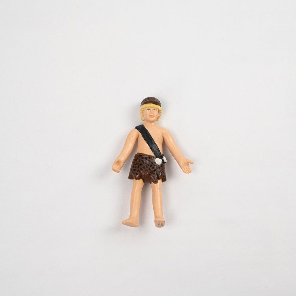 Vintage The Flintstones Bam Bam Figure UCS and Amblin 3 3/4 inch Tall Bendy Toy